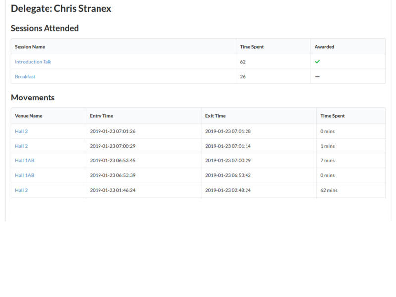 Real-Time Attendance Stats